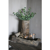 Aura Peeperkorn donker houten trog Antiek