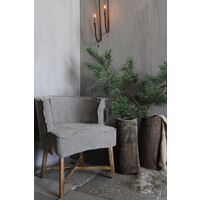 Aura Peeperkorn grote unieke houten vijzel pot