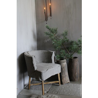 Aura Peeperkorn grote unieke houten vijzel pot