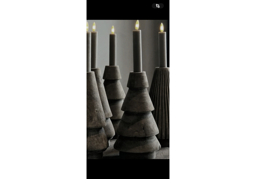LUKSA LUKSA houten kerstboom kandelaar Maya 22 cm