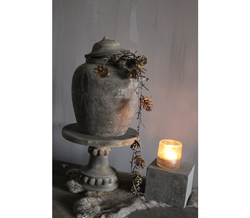 Namaak hangtak Larix dennenappel bruin 75 cm