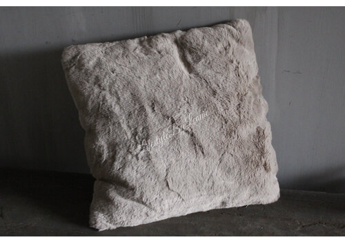 Bontkussen faux fur Cosy blanca grey 45 x 45 cm