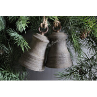 Houten sobere kerstklok Luna 17 cm