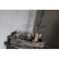 Houten sobere kerstklok Luna 17 cm