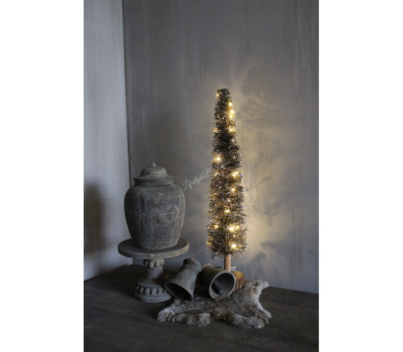 LUKSA houten pot met deksel Liana 30 x 20 cm