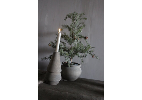 LUKSA LUKSA houten kerstboom kandelaar Clara 22 cm