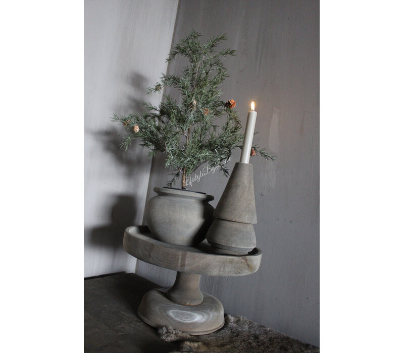 Namaak frosted Cedar boom in pot 50 cm