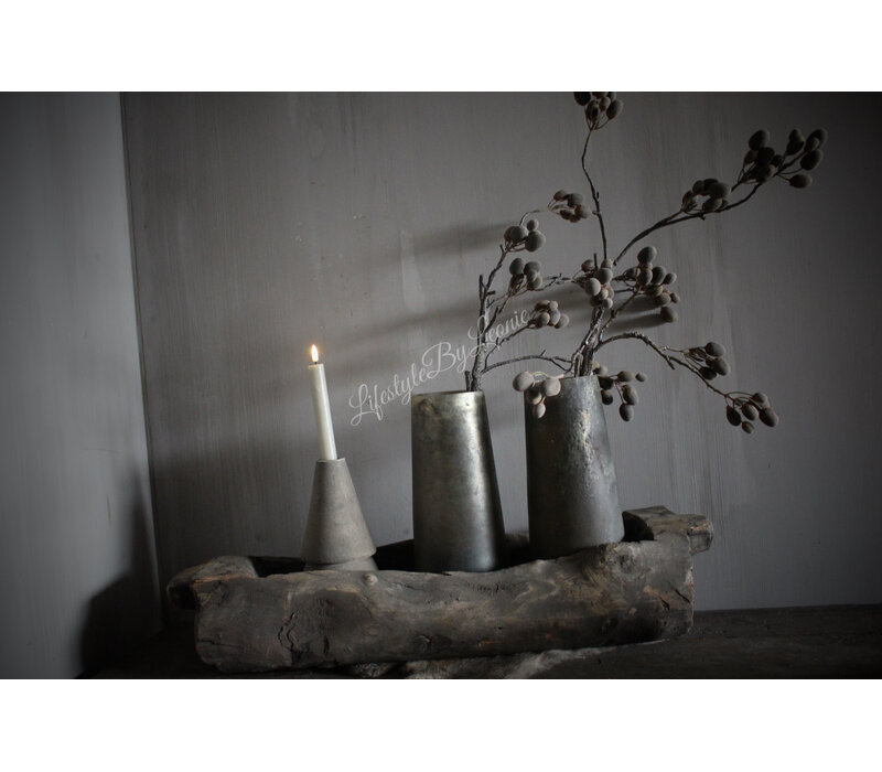 Sobere hoge glazen vaas Sory 30 cm