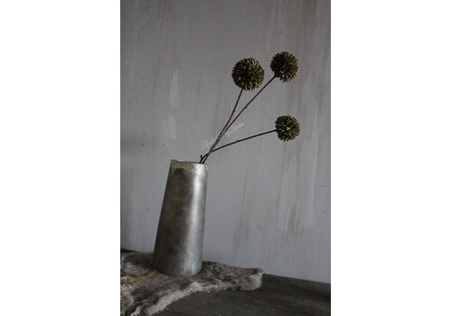 Namaak PomPom tak 3 bollen Olive 78cm