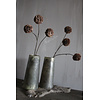 Namaak PomPom tak 3 bollen Chocolate brown 78cm
