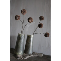 Namaak PomPom tak 3 bollen Chocolate brown 78cm