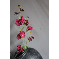 Zijden lange tak helenium spray Burgundy 85cm