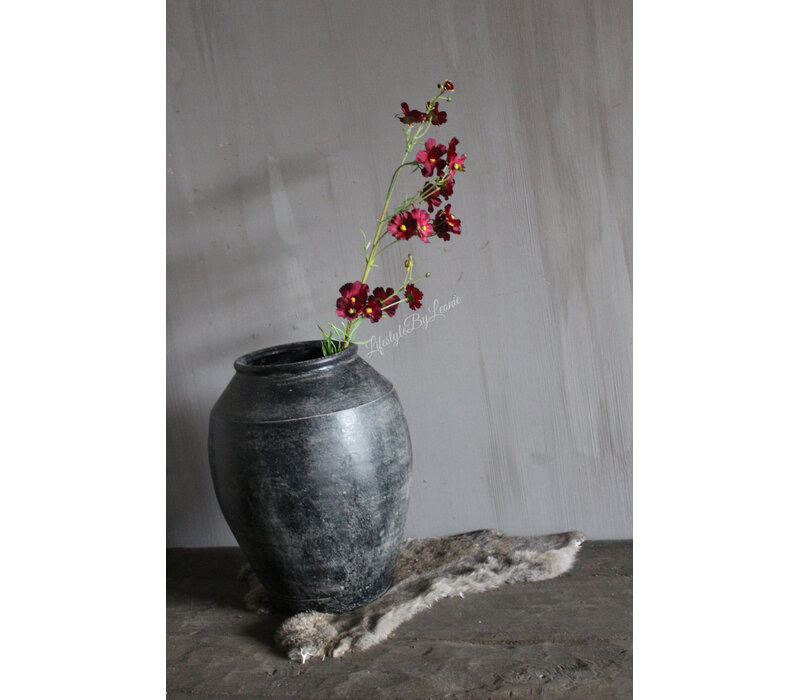 Zijden lange tak Helenium Spray Burgundy 85 cm