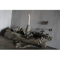 Aura Peeperkorn donker houten trog Antiek