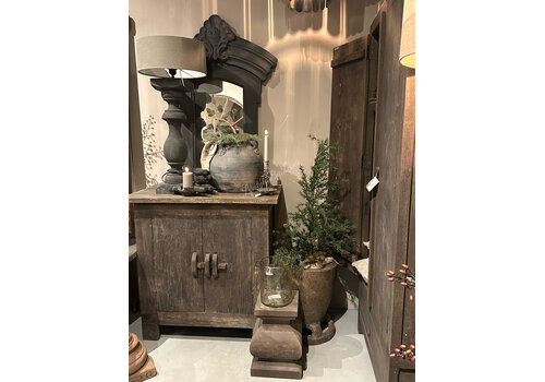 LUKSA Houten spiegel Toog Black wash 120 cm
