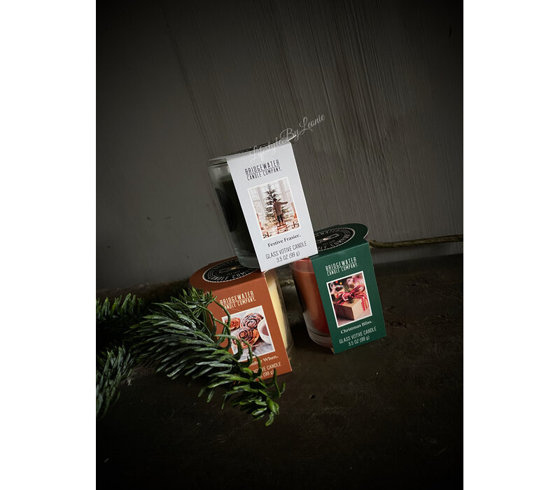 Geurkaars in glas Festive frasier