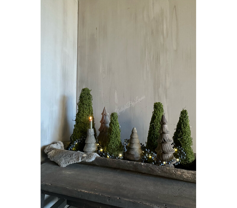 Namaak slinger / guirlande Juniper black met LED 170 cm