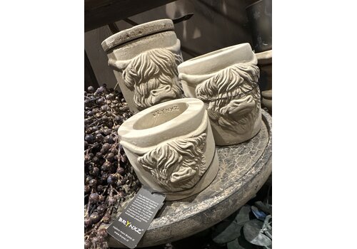 Brynxz Brynxz waxinelichthouder hooglander Taupe 8 cm