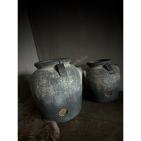 Brynxz ronde bolpot 2 oren Ancient clay 23x25cm