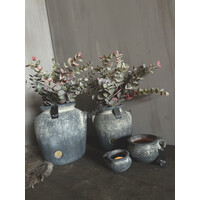 Brynxz ronde bolpot met oren Ancient clay 20 x 20 cm