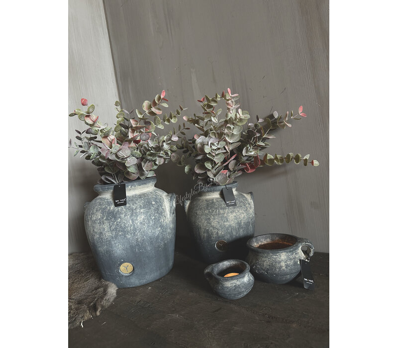 Brynxz ronde bolpot 2 oren Ancient clay 20x20cm