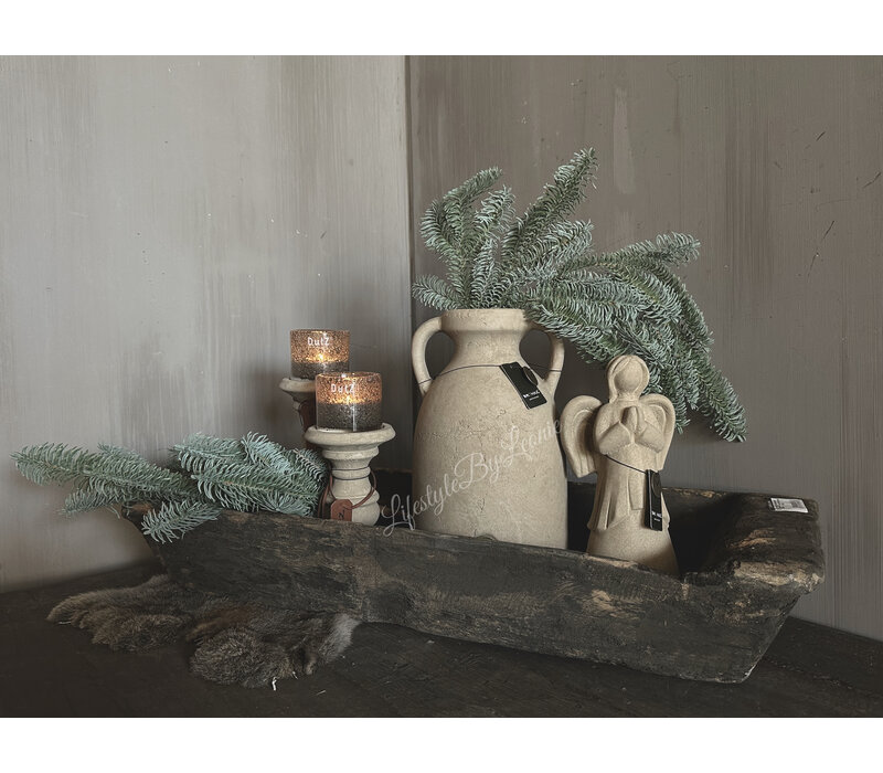 Brynxz pot met 2 oren Taupe 28 x 16 cm