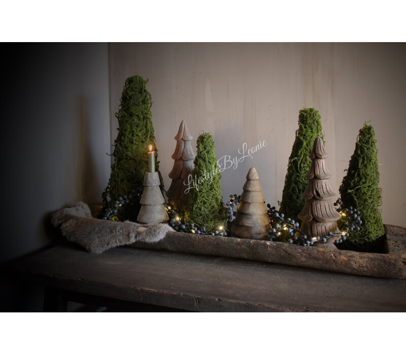 Namaak slinger / guirlande Juniper black met LED 170 cm