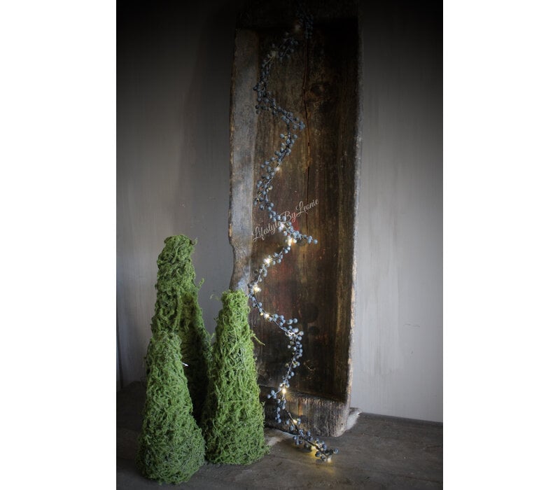 Namaak slinger / guirlande Juniper black met LED 170 cm
