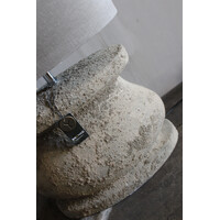 Brynxz ovale stenen lampvoet Rustic 30 x 26 x 17 cm