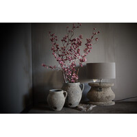 Brynxz ovale stenen lampvoet Rustic 30 x 26 x 17 cm