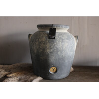 Brynxz ronde bolpot met oren Ancient clay 20 x 20 cm