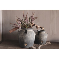 Brynxz ronde bolpot met oren Ancient clay 20 x 20 cm