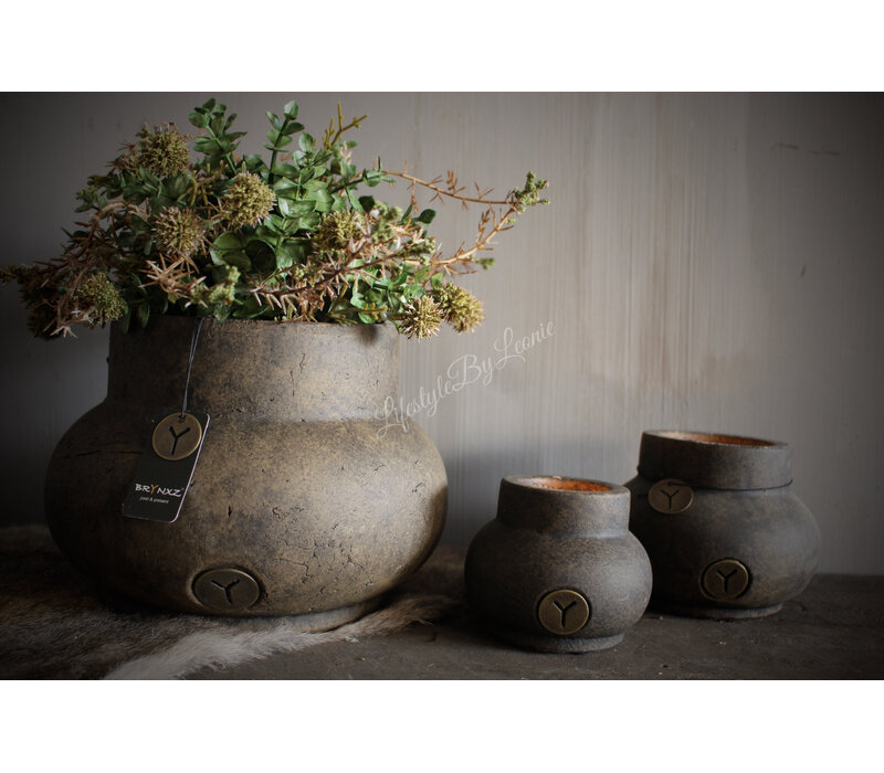 Brynxz new vase Brown 22 x 16 cm