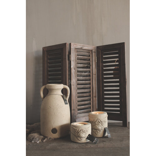 Brynxz pot met 2 oren Taupe 28 x 16 cm 