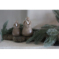 LED kaars Angel Taupe L