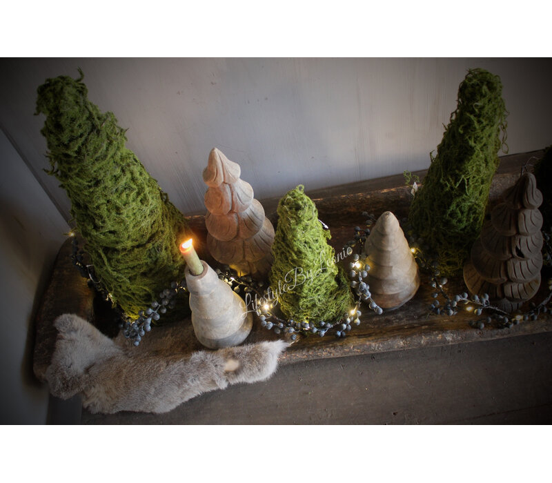 Sobere namaak mos boom 30 cm