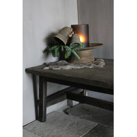 Houten sobere kerstklok Luna 17 cm