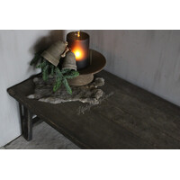 Houten sobere kerstklok Luna 17 cm