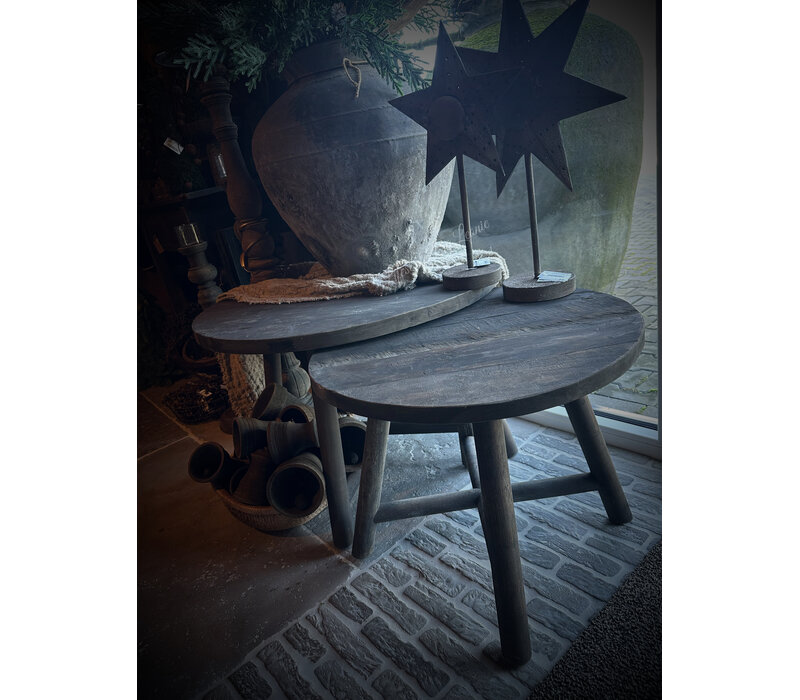 Luksa set ronde tafels Anouk 60/80cm