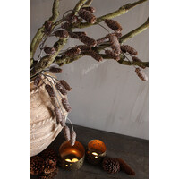 Namaak tak met dennenappels Brown 73cm