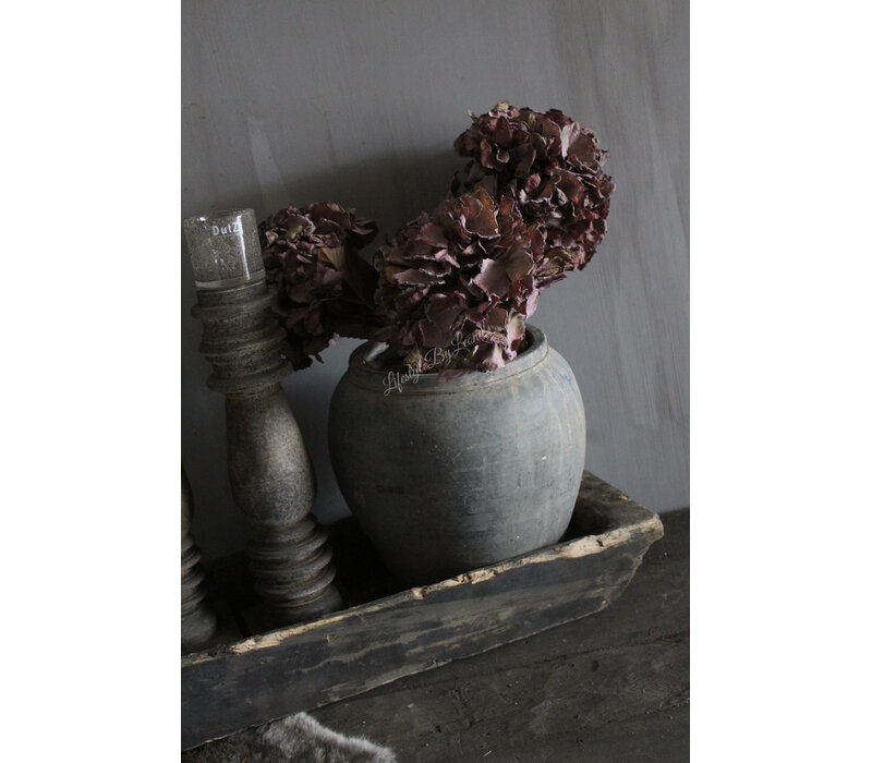 Brynxz zijden Hortensia mauve / aubergine 65 cm