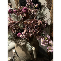 Brynxz zijden hortensia Mauve / aubergine 65cm