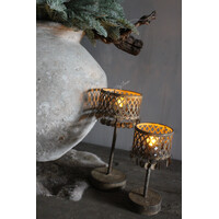 Roestige LED tafel lamp Amira 23cm