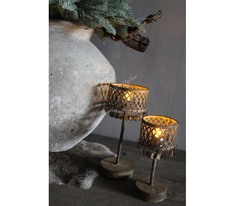 Roestige LED tafel lamp Amira 23cm