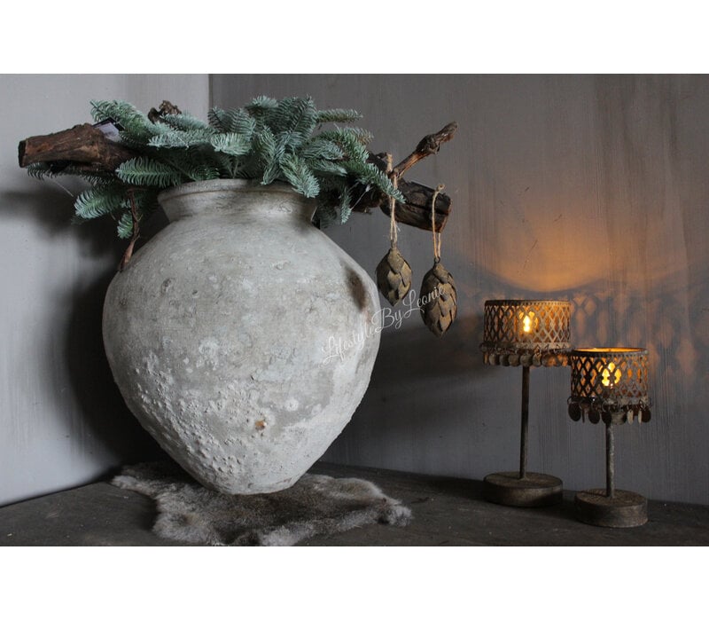 Roestige hanger Artisjok 14 cm