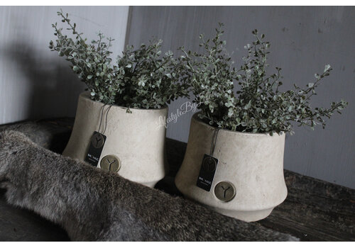 Brynxz Brynxz ronde pot Luxury Taupe 19 x 15 cm