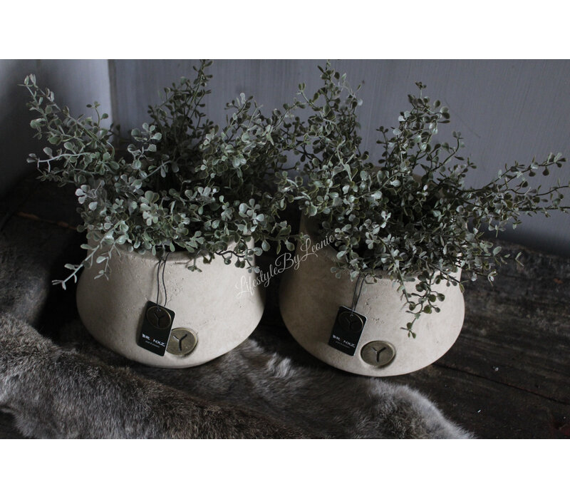 Brynxz ronde pot Luxury Taupe 19x15cm