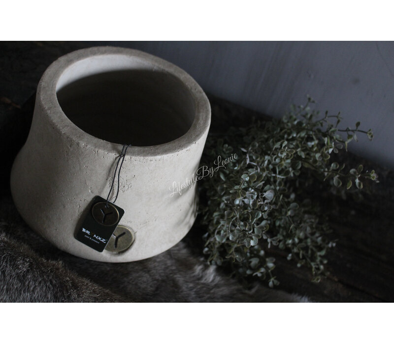 Brynxz ronde pot Luxury Taupe 19x15cm