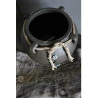 Brynxz kruik pot met touw grandeur Brown 30x26cm