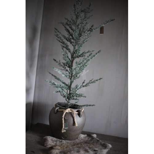 Brynxz kruik pot met touw grandeur Brown 30 x 26 cm 